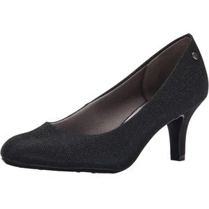 LifeStride Parigi pump, Black Shiny, 9 Wide